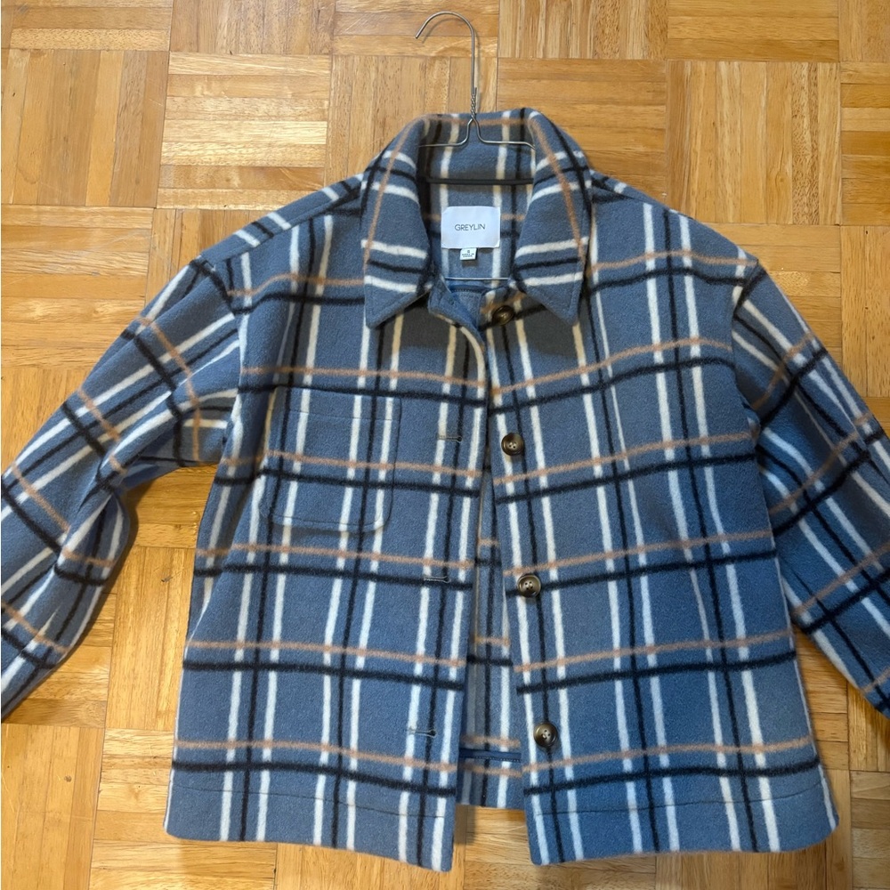 Greylin Blue Plaid Jacket